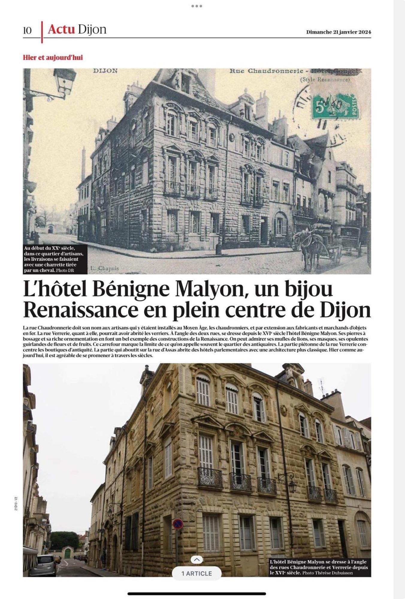 Benigne Malyon Dijon Exterior foto
